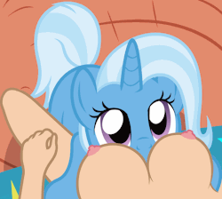 feelin-fristy:    Trixie’s hugging you because Trixie loves you by  Badumsquish    omg this is too cute why is this so cute help