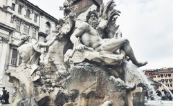 fxckxxp:Fontana dei Quattro Fiumi by Gian Lorenzo BerniniPiazza Navona ➺ Rome, Italy