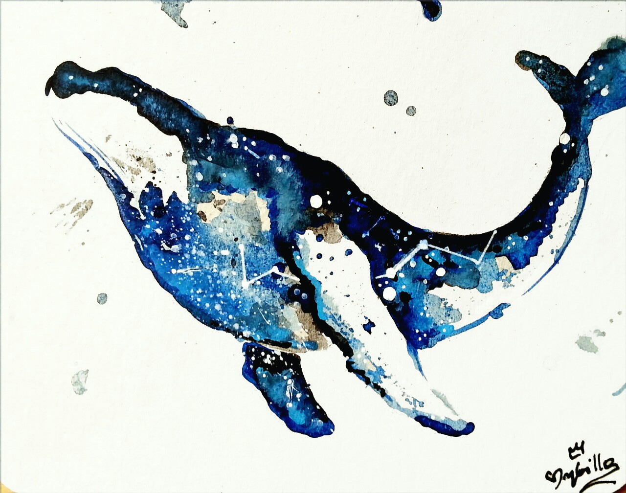 Whales need some space by Princess Sybilla.TUMBLR / FACEBOOK / SHOP