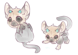 upperstories: spoondiesei:   Baby TricosI couldn’t help myself after watching jacksepticeye play the game I used kitten poses as refs was gonna do a sleeping one but I lost my buzz after the 2nd one I hope I got the colors close I looked at a lot of