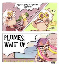 taesyl:I saw that Plumeria’s one of the post-game challengers so this scenario popped up in my head &lt;3 &lt;3 &lt;3