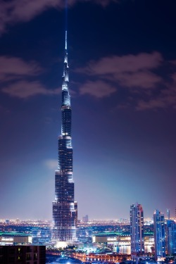 Burj Khalifa  is the skyscraper which happens to be the tallest man-made structure in the world. It&rsquo;s located in United Arab Emirates  [UAE]