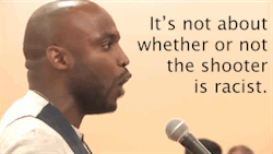 ssgquin:  Support the artist! Watch the full poem: Javon Johnson - “cuz he’s black”  this is so relevant in light of recent events of police brutality against MIchael Brown and john Crawford. #blacklivesmatter  