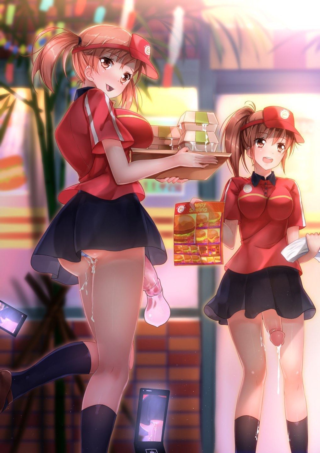 Futanari and a schoolgirl