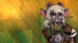 Sketching practice with Tristana&rsquo;s new design why not.
