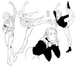 me-za-me-ro:A new portion of YOI warm-up sketches