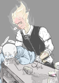 skerb-art:  Th… those innocent condiments!! (aka I DON’T THINK THAT’S WHAT HE MEANT BY A REFILL, GRILLBY!!?) I watched wormy draw nsfw stuff while at work and when I got home I was THIRSTY FOR MORE SANSBY. *saturATES THE SANSBY TAG* 