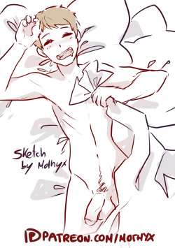mothyx:  Sketch comission for my Patreon Steven, I hope you like it ♥  Tsukishima Akiteru from Haikyuu!!  I hope you like it  ♥You can support me on https://www.patreon.com/mothyx for NSFW gay art