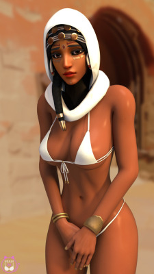 miaw34:  (Pictures) Pharah bedouin summer pics  Made these two, without the text and nude, because why not :3 And by the way, I changed the name and logo (so the tumblr address too), I am not doing SFM really anymore here so…  Also, I just started