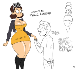 chillguydraws:  Here’s a character I figured I would have drawn sooner, given my shtick and all. That Loud House qt, or Belle as most people refer.Did some doodles of her design before I did anything more with her.