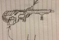 Just some gun doodles im made in class.I modeled the sniper based off of Chaika&rsquo;s sniper from Hitsugi no Chaika.I couldn&rsquo;t remember much of the details for her gun other than the circle thingy.