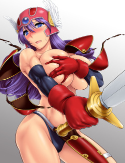 rule34andstuff:  Rule 34 Babe of the Week:  Solider(Dragon Quest 3).
