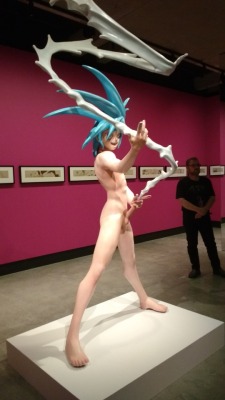 memosfromchuuya:  justmaghookit: This fucking statue was right smack dab in the middle of the room. There was a three minute audio piece on this by the curator. It’s name is My Lonesome Cowboy. There is more than one of these. The original sold for