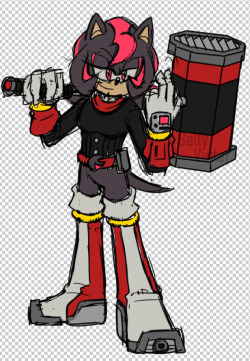 celepom: Now the Shadow-Amy fusion, which I dub “Shady.” I definitely would NOT want to get hit with that Hammer. I took a bit of extra inspiration outside of Shadow and Amy with applying some inspiration from Rouge’s Sonic Heroes spy outfit. Figured
