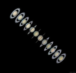 just&ndash;space:  Rings and Seasons of Saturn  : On Saturn, the rings tell you the season. On Earth, today marks a solstice, the time when the Earth’s spin axis tilts directly toward the Sun. On Earth’s northern hemisphere, today is the Summer Solstice,