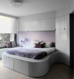 homedesigning:  Beautiful Girls’ Room  Ugly girls sleep in a pit out back. (also lilac colored)