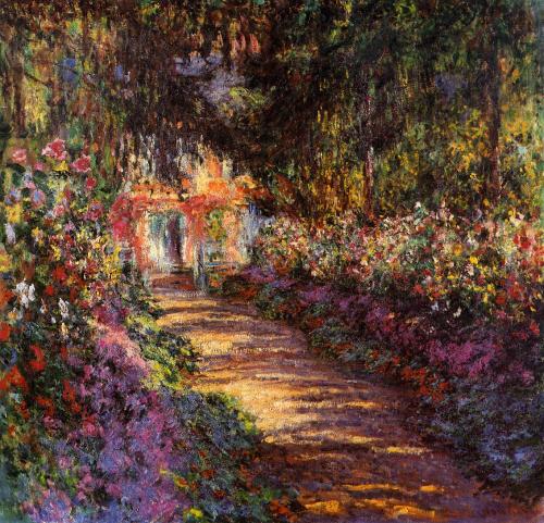 artist-monet:  Pathway in Monet’s Garden at Giverny, 1902, Claude Monet