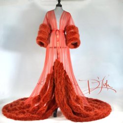 thegolddig: thegolddig:  Luxe Marabou Dressing Gown (more information, more gold)  i think about these night gowns constantly  