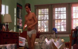 tallguyswithsmalldicks:  Check out Nightmare on Elm Street 2:  Freddy’s Revenge this Halloween.  It has everything you could want in a movie.  It is unintentionally gay in so many ways.  This movie has guys in short shorts, tightie whities, shower