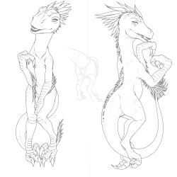stoicfive:  Cleaning/finishing up some really old wips. Man, Ark Survival Evolved was a riot. RIP raptorfus.   omg look at this cutiethat little lingerie thumbnail in the middle is particularly wonderful &gt;.&gt;