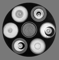 myarmisnotalilactree:  Marcel Duchamp, Disques avec spirales, 1923 