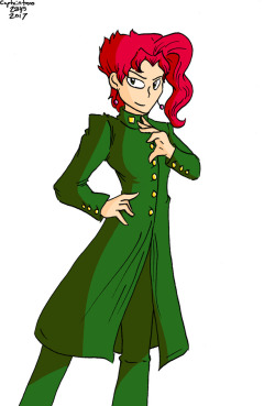 Kakyoin from Stardust Crusaders. I realized I don’t draw a lot of Jojo characters who aren’t one of the Jojo’s or Dio. 