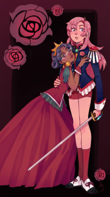 craycat-artworks:  Revolutionary Girl Utena I watched this show way back as a kid and couldn’t understand what was going on, but I loved the look. I rewatched it last year and now I love the show even more because I understand all the themes. Highly