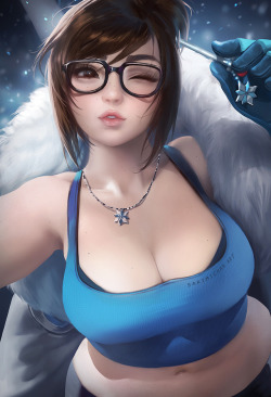 sakimichan:&lt;3 Mei’s curvyness, been awhile since my last #overwatch piece :3 This was fun.PSD high res,steps,vidprocess etc&gt;https://www.patreon.com/posts/9043701