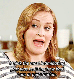 mamrie:  shmoo06:  NY Times Best Selling Author, Mamrie Hart, everybody. x  I still have no idea what a semi-colon does. However! Semi - a partial boner Colon- a vital organ in your shit factory Both of these words individually are hilarious. ‘But