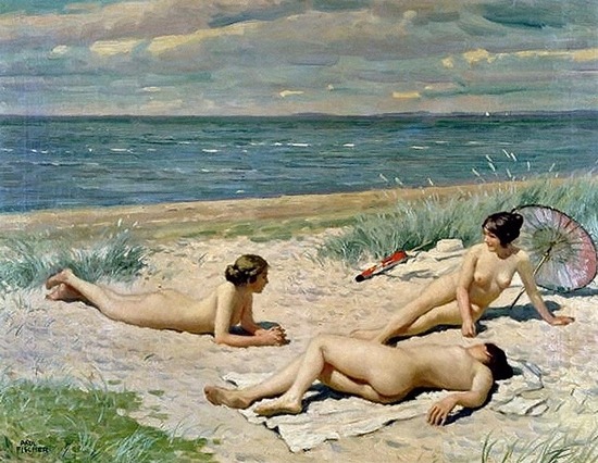 Enigmatic boy nude beach