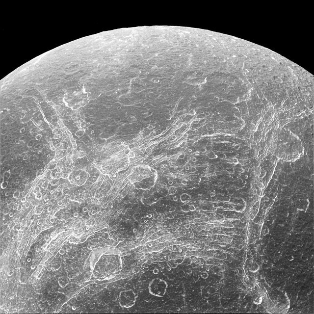 Dione, satellite of Saturn by brucesflickr on Flickr.