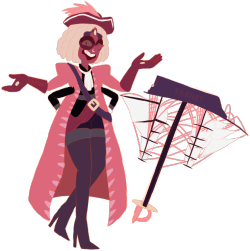 meepmorps:  i got artblock halfway thru this (i’ll draw a real pic of it later) but i wanted to try my hand at sardonyx in the buddy’s book era! aka fancy pirate sardonyx 