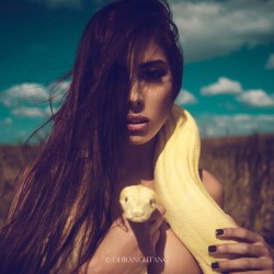 mikeohrangutang:Look here! @natysanchez_1 by an @ohrangutang , hair and makeup by @cristinapilo , model @gatorboys_chris (at OHRANGUTANG’S JUNGLE MIA)   Natalia Sanchez  