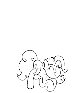 Can&rsquo;t think of anything to draw, so I made a bouncy Pinkie.