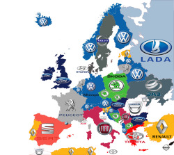 Brand of top selling car in Europe