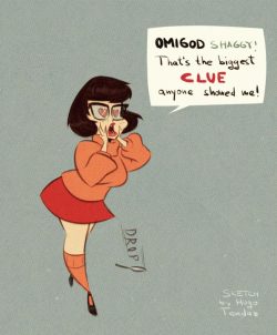 Velma - Scooby Doo - Cartoony PinUp SketchShaggy, you dirty ol’ rascal :)Newgrounds Twitter DeviantArt  Youtube   Picarto Twitch    