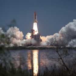 futurist-foresight:  Our daily Shuttle magnificence!  humanoidhistory:  The Space Shuttle Columbia blasts off from Cape Canaveral’s Launch Pad 39A at 2:02pm on July 1, 1997. (NASA)   