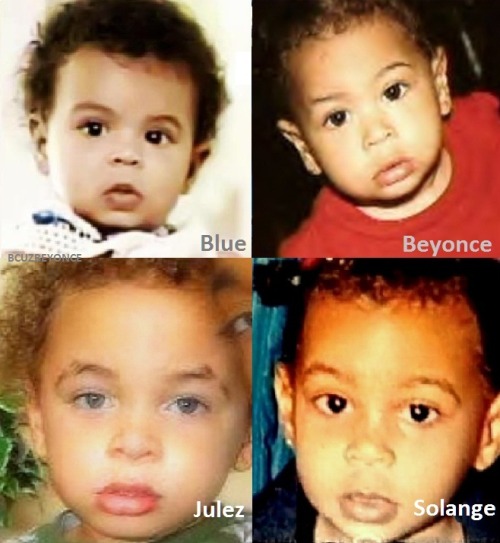 Beyonce and baby blue ivy