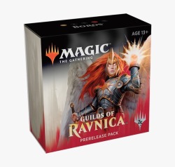 mtg-realm: Guilds of Ravnica PreRelease Packs Magic: the Gathering - Guilds of Ravnica Prerelease Pack gives players a sneak peek at the new set during Prerelease events.  Contents:  • 5 x Guilds of Ravnica booster packs• 1 x seeded booster with