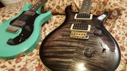 Prs family. S2 standard 22 and a 30th anniversary usa custom 24