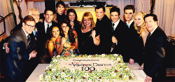 niansomerhalder:  The actual all casts attend the TVD 100 episodes Party (Nov 9, 2013) 