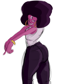 I was doin some loose sketches and as always it devuldges into Garnet’s ass in jeans so I decided to slap some color on and share
