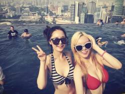 eyecandieskpop:  Dal Shabet Woohee and Serri