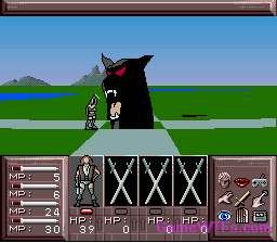 obscurevideogames:  gamewtfs:  From Hell’s scratching post, I stab at thee!   Drakkhen (Kemco-Seika - SNES - 1991)  