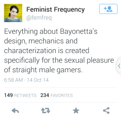 earlgreymartini:  strelok-the-marked-one:  hokuto-ju-no-ken:  tits-in-a-toboggan:  I wasn’t aware that strong, sexually empowered women are in fact a demeaning social trope. If you had ever played the games, or even mildly researched them, you’d know