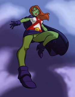 superhuman1992:  Miss Martian of Young Justice! What can I say except shape-shifters turn me on? 