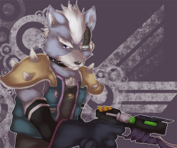 thatstupiddingo:  Yet again here we are with another 4 year old drawing, this time, I figured I would share this for the hype for Smash 4, and Wolf being one of my favorite characters in the Starfox series. I hope he’s in Smash 4, since he was my best