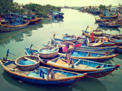 sniperofsiberia:  Fishermen Boats. Viet Nam © Copyright: Alex Matvey Pesegoff http://sniperofsiberia.deviantart.com/