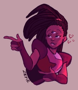Patreon reward for Koku! (also y’all been askin for more alternative hair garnet and I am VERY happy to provide)