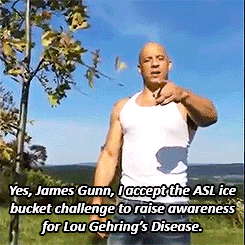 tyleroakley:  mandala-lore:  oldandnewfirm:  beckyybarnes:  Vin Diesel does the ALS Ice Bucket Challenge  #get on it putin  reblogging for the fact that he challenged two world leaders and a world icon and made them also plant a tree  THAT CAMERAWORK